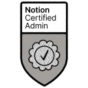 Notion Certified Admin badge